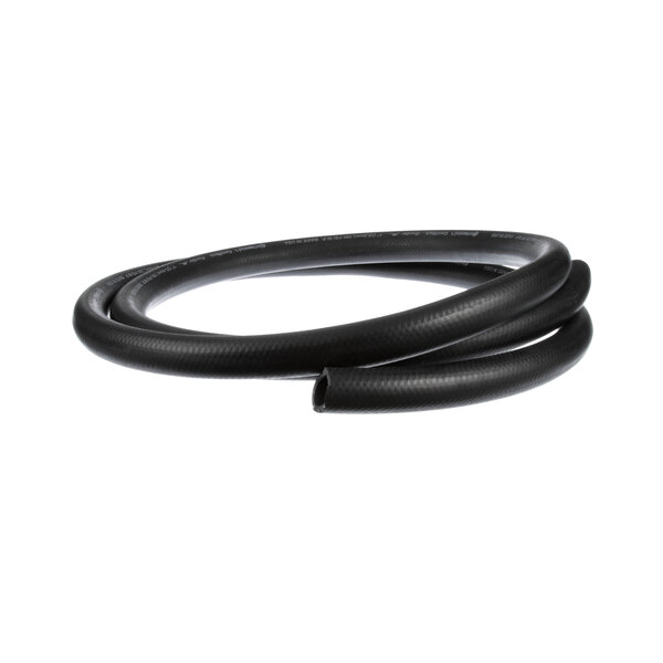 A close-up of a black Cleveland rubber hose.