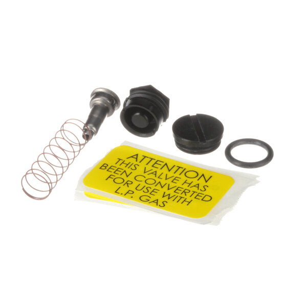 A Hatco gas valve kit with a screw and a rubber seal.