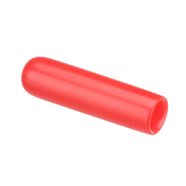 A red plastic tube with a grip.