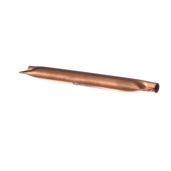 A copper tube for a True Refrigeration defrost and drain system.
