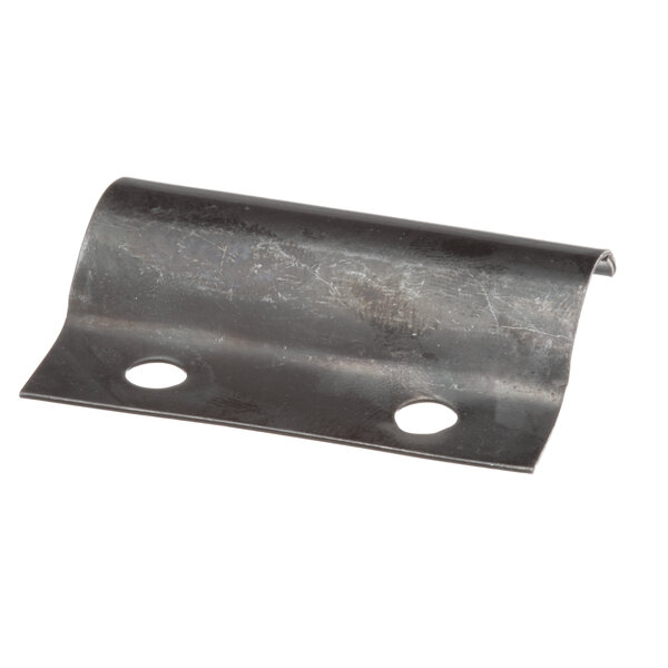 A white US Range metal door catch bracket with holes on the side.