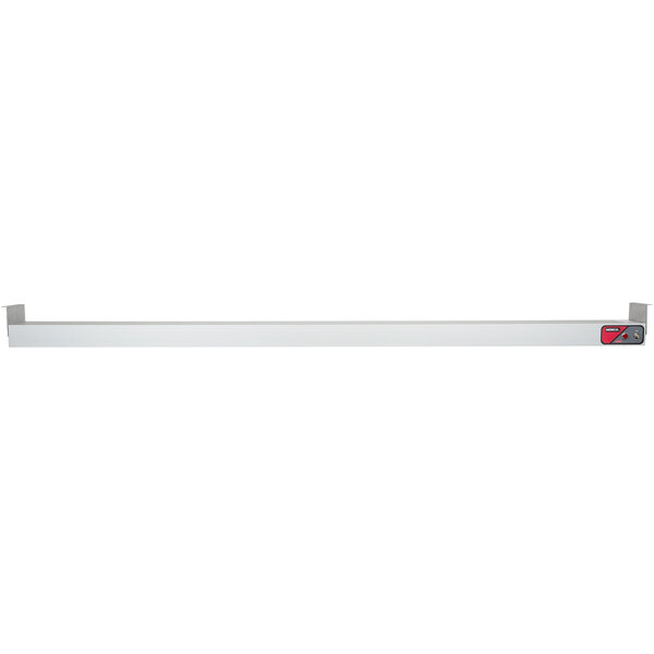 A long metal Nemco infrared strip heater with a red and black label.