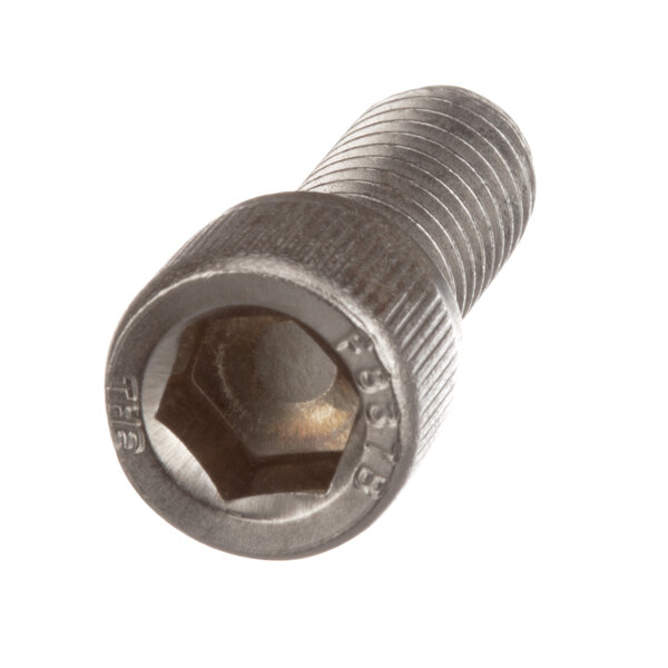 A close-up of a Somat screw for imp bar.