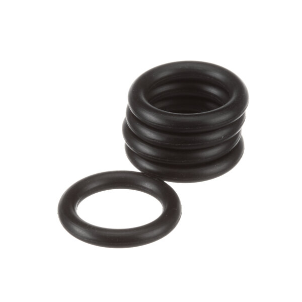 A stack of black Stoelting O-rings.