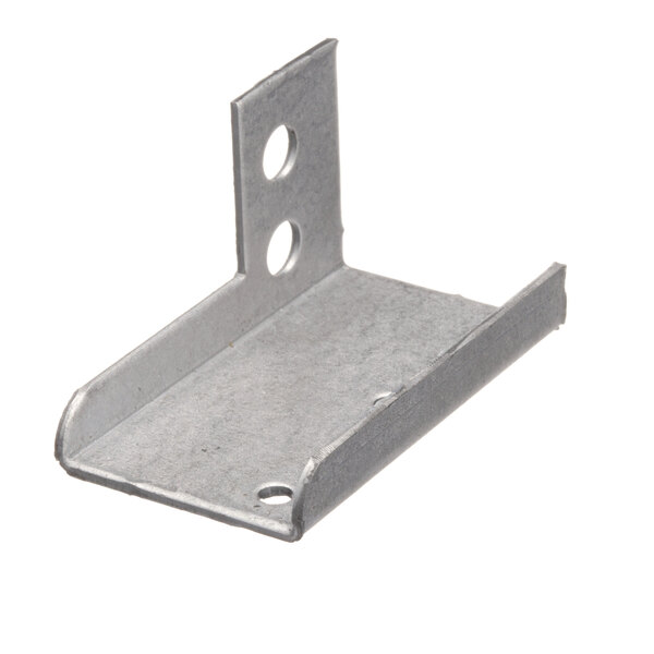 A Southbend metal hinge bracket with holes on the side.