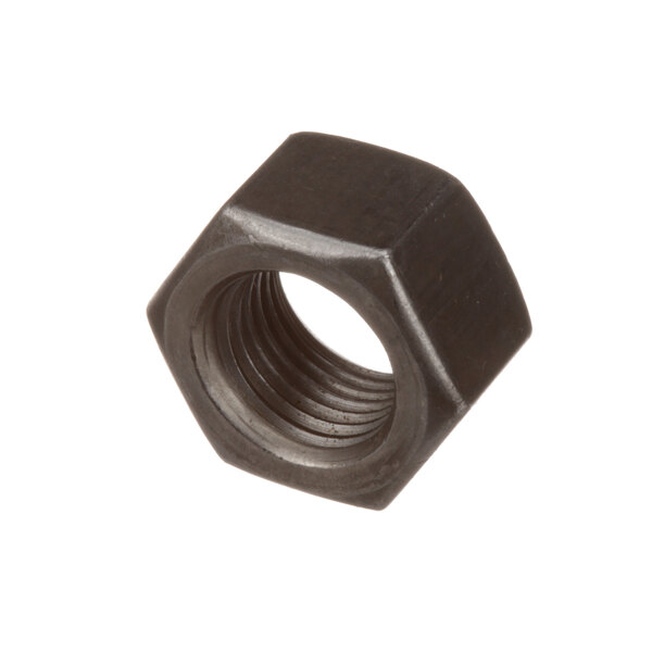 A close-up of an APW Wyott hex nut on a white background.