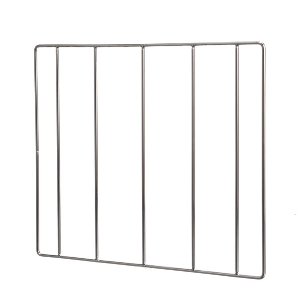 A metal grid with four vertical bars.