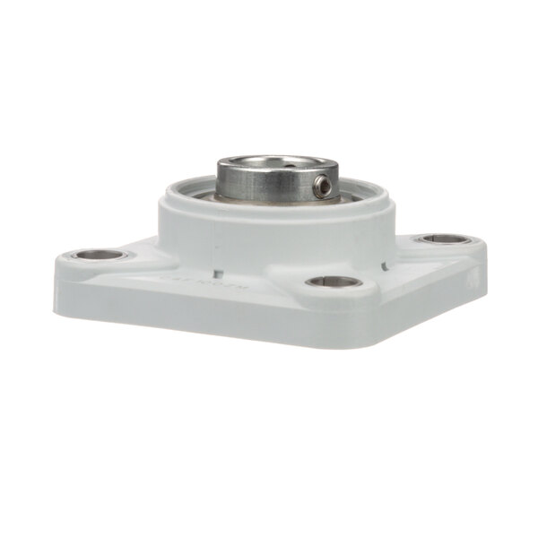 A white Champion bearing flange with a metal center.