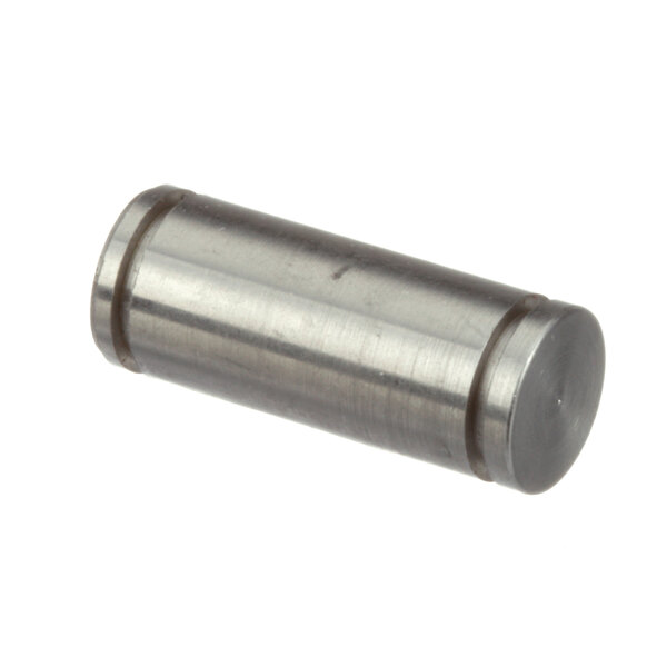 A close-up of a ProLuxe cotter pin, a metal cylinder with a metal end.