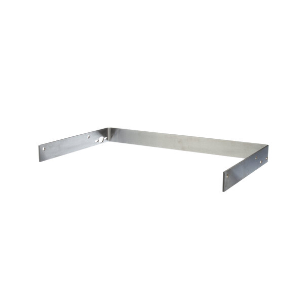 A stainless steel Middleby Marshall support shelf bracket with two holes.