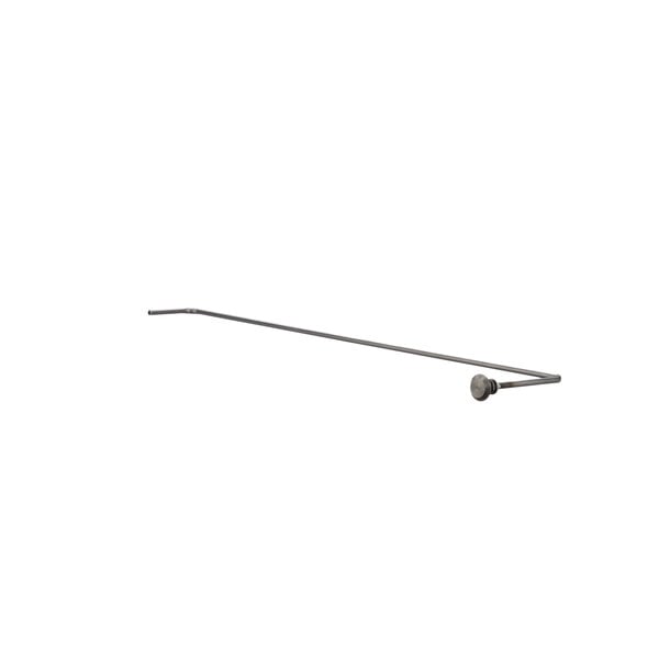 A long metal rod with a round head on a white background.