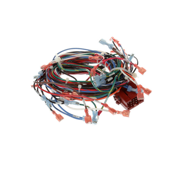 A Groen control harness with many colorful wires.