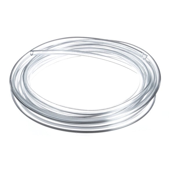A white Moyer Diebel PVC tubing with a silver wire on it.