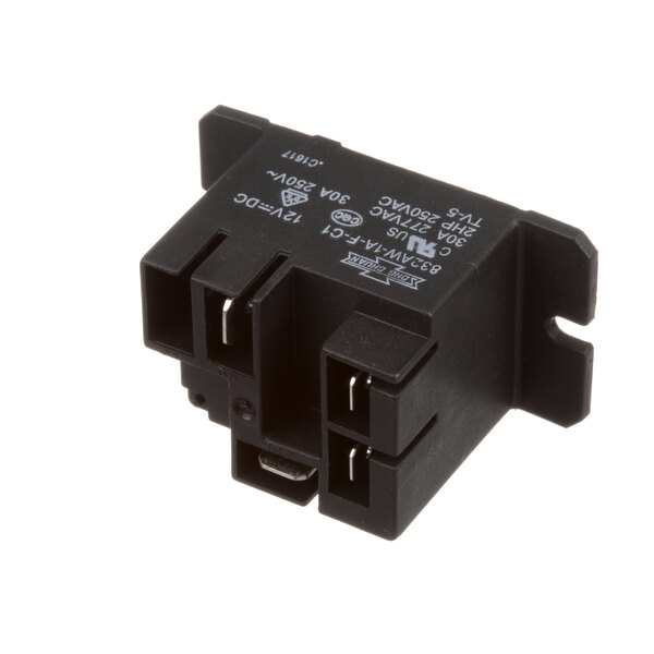 A black Bunn lighting relay with white text.