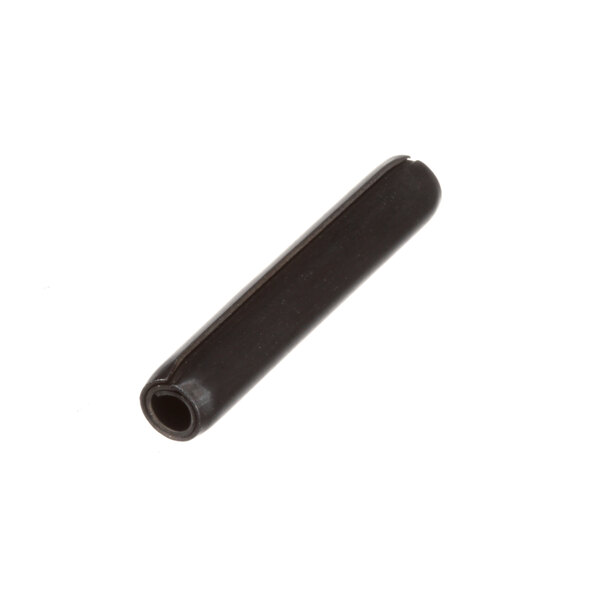 A black plastic tube with a hole in it.