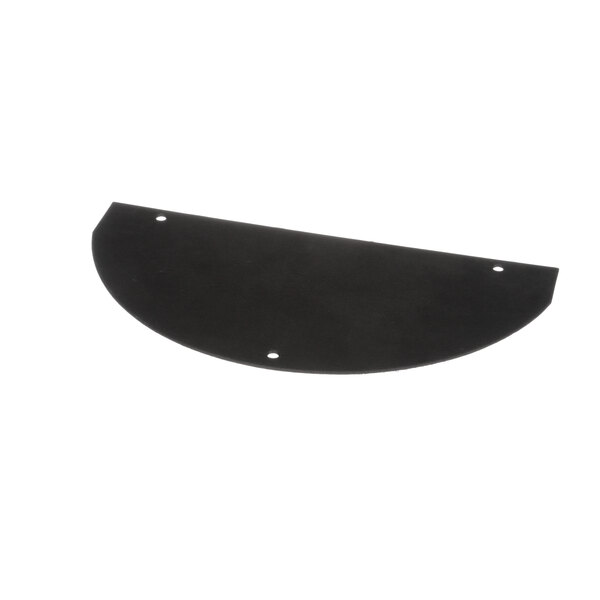 A black rectangular plastic fan shroud with a hole in the middle.