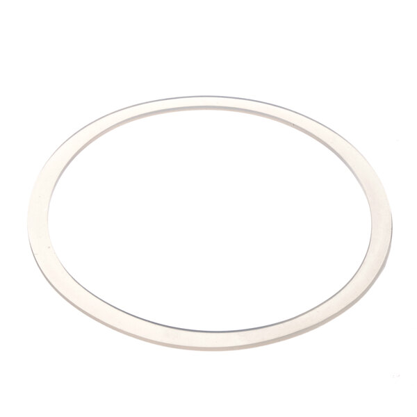 A white oval gasket with a small hole in the center.