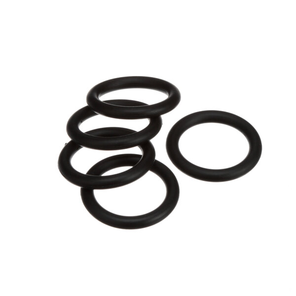 A group of Stoelting by Vollrath black rubber O-rings.