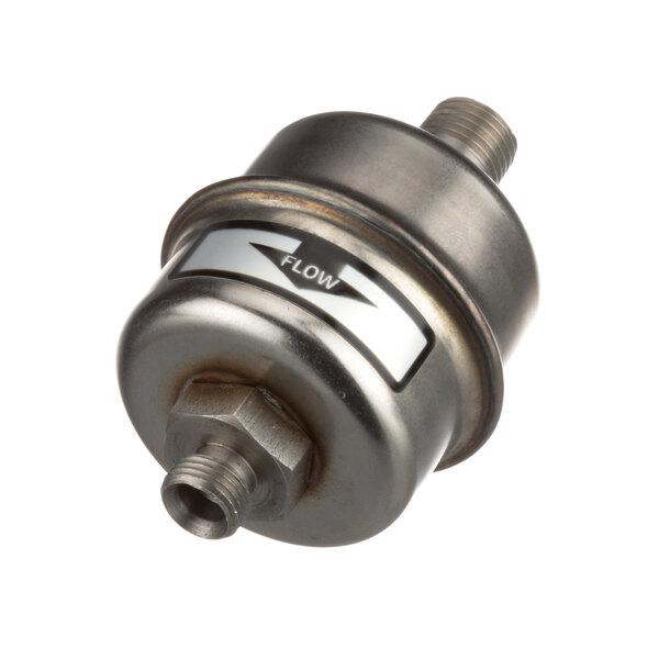 A Cleveland stainless steel pressure valve with a metal cap.