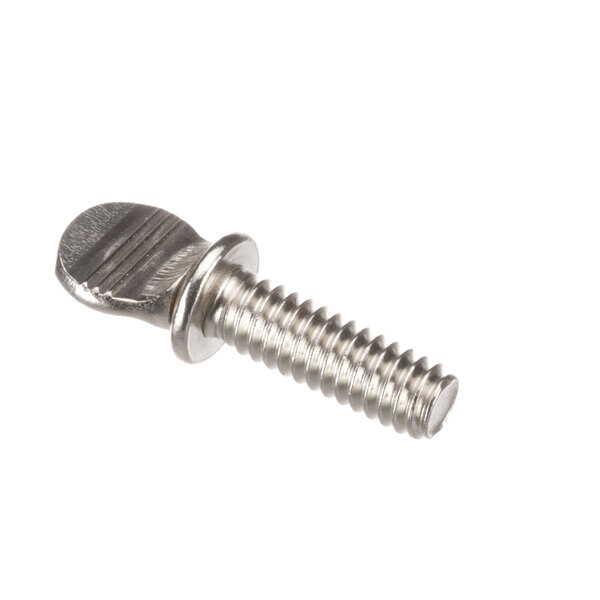 A close-up of a US Range Garland thumb screw with a metal head.