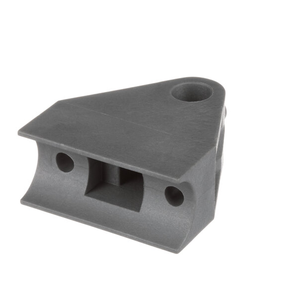 A grey plastic Champion lower pivot block with holes.