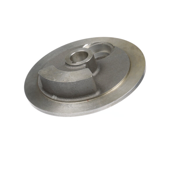 A metal Blakeslee 1248 Btr shaft support disc with a hole in the center.