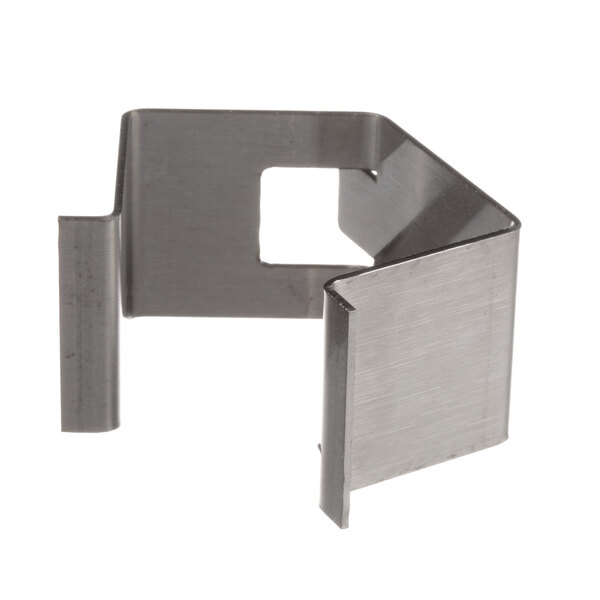 A small metal Cleveland high limit clamp with a square cut out.