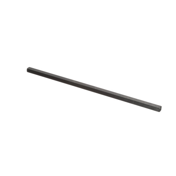 A long black metal rod with a black handle.