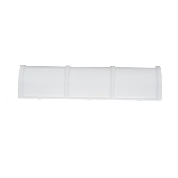 A white rectangular plastic light cover with holes.