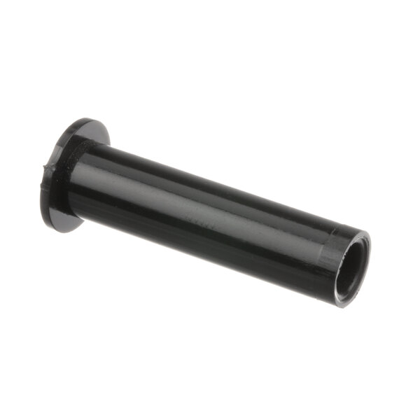 A black plastic tube with a hole in it.
