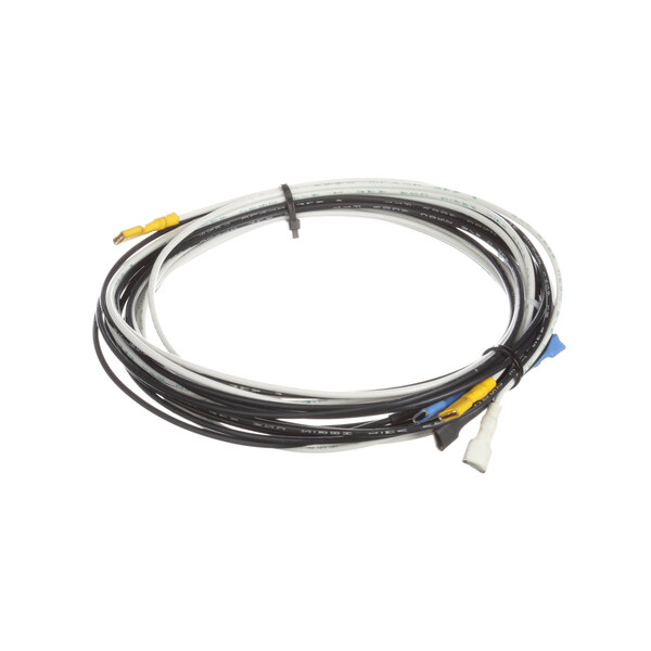 An Imperial 36201 ignition cable with white and black casing and yellow wires.