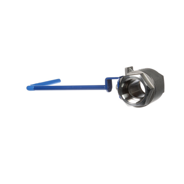 A blue plastic handle for a Pitco drain valve.