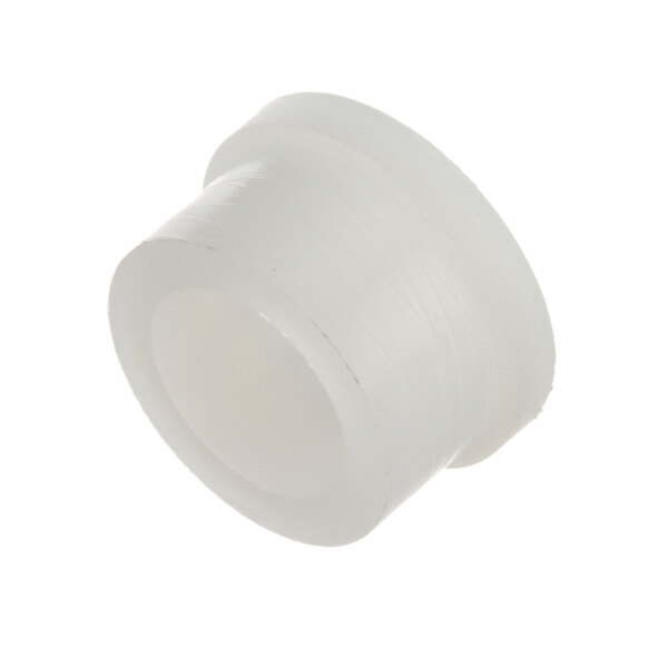 A close-up of a white plastic Bushing.
