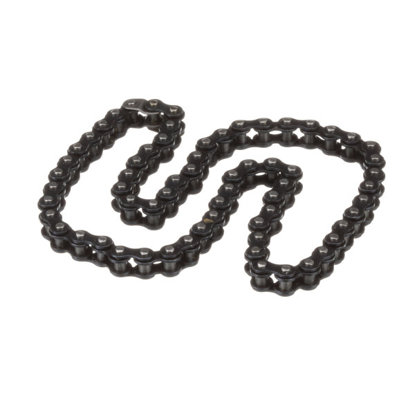 A black chain with a small black bead.