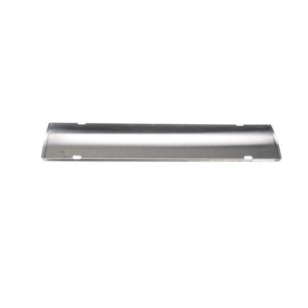 A rectangular stainless steel Nieco protective shield with a hole in the middle.