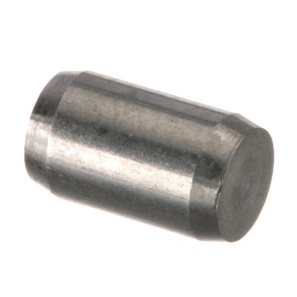 A close-up of a metal Univex pin.