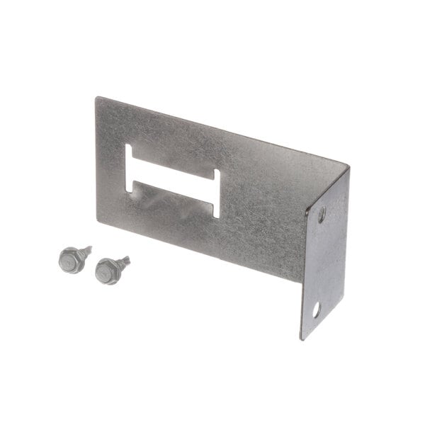 A True Refrigeration metal bracket with screws.