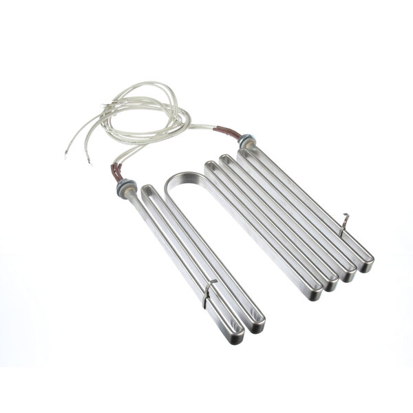 A Frymaster 8074031 heating element with wires.