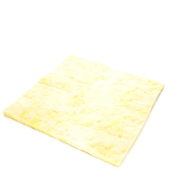 A yellow sheet of paper with white text.