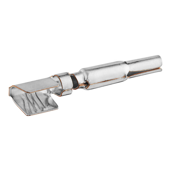 A silver metal Frymaster disconnect pin with orange stripes on the handle.