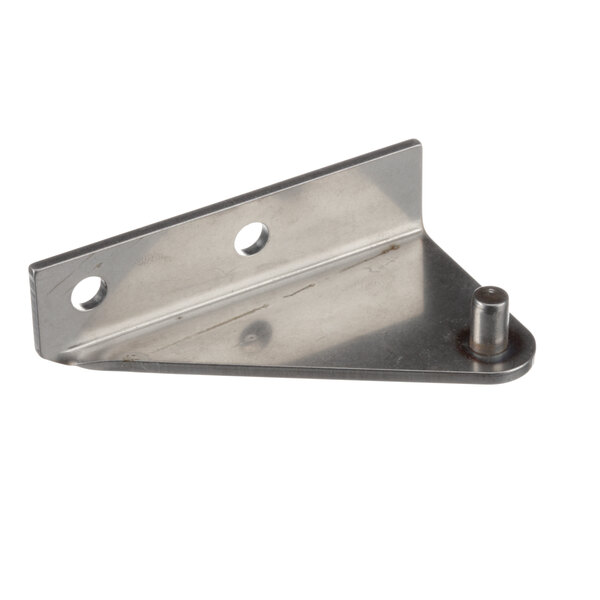 A metal HK Dallas hinge bracket with holes on the side.