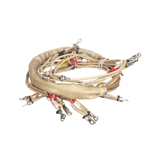 A Groen heater element harness with several wires coiled together.