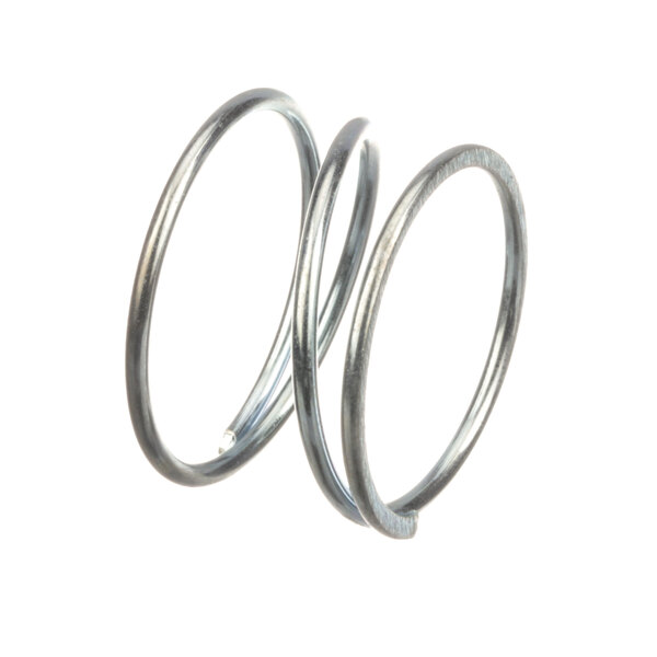 Two silver Hobart springs with metal rings.