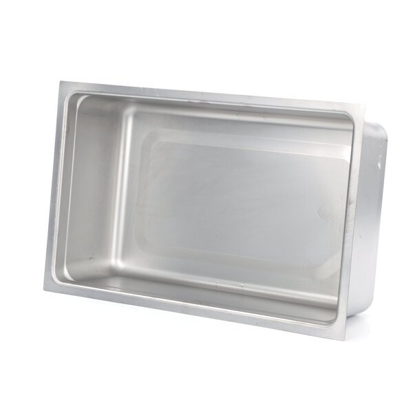 A silver rectangular Delfield countertop tray with a lid.
