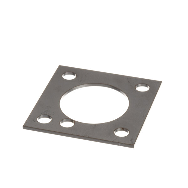 A metal square with holes on it.