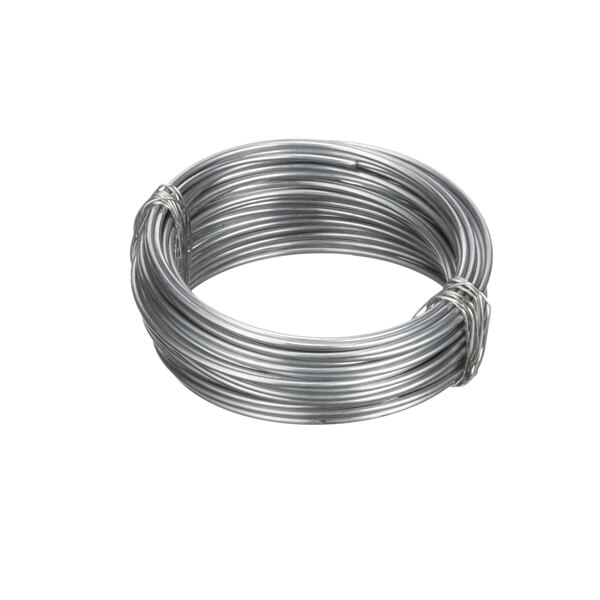 A coil of stainless steel wire.