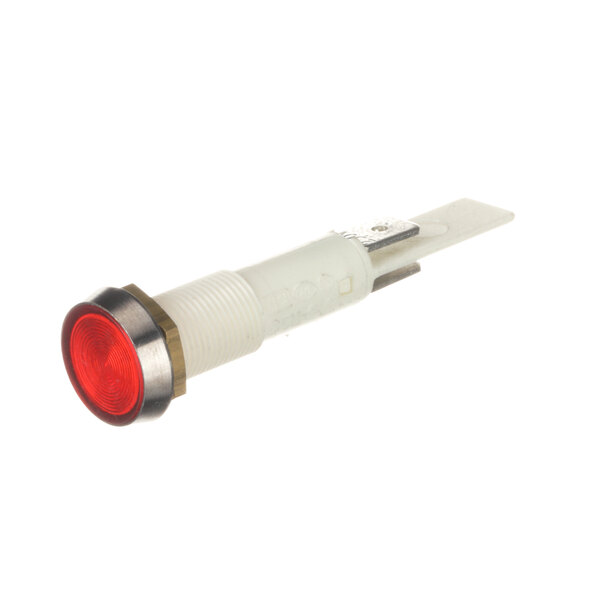 A Groen power indicator light with a red light on a white background.