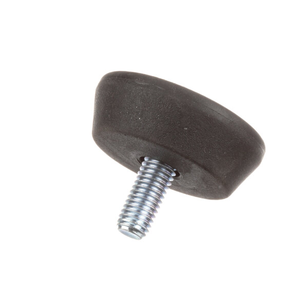 A black round suction foot with a screw.