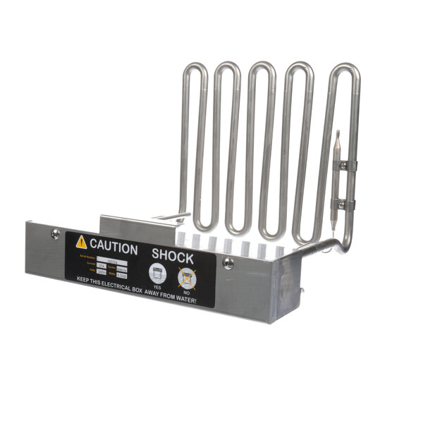 A metal heat plate with four coils, screws, and a label, for a Perfect Fry 240V fryer.