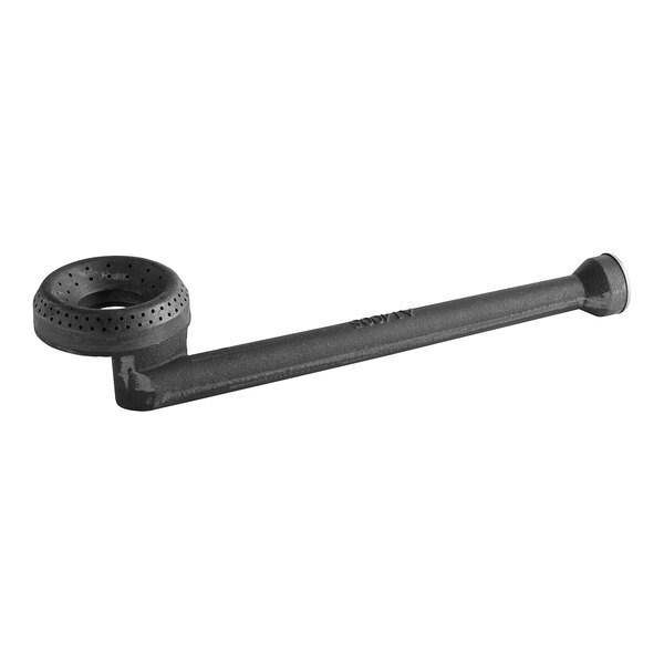 An American Range long black burner pipe with a round black end.